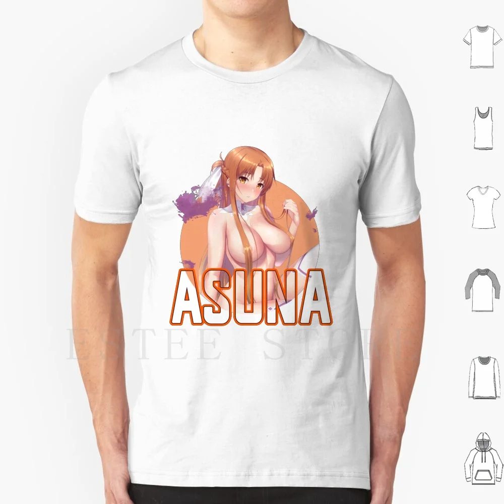 Sword Art Online : Asuna-Sexygirl T Shirt Men Cotton 6xl Sword Art Online Sword Art Online Sao Manga Asuna Kirito Kawaii Sword