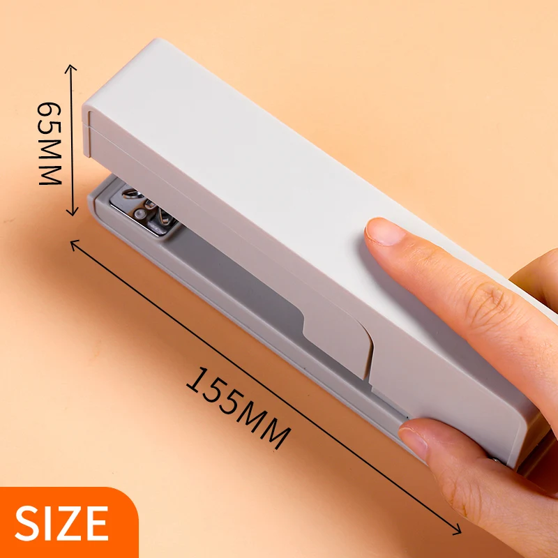 M&G 1pc Rotating 360 degree stapler Standard stapler for students Multifunction Labor-saving stapler Thickening stapler