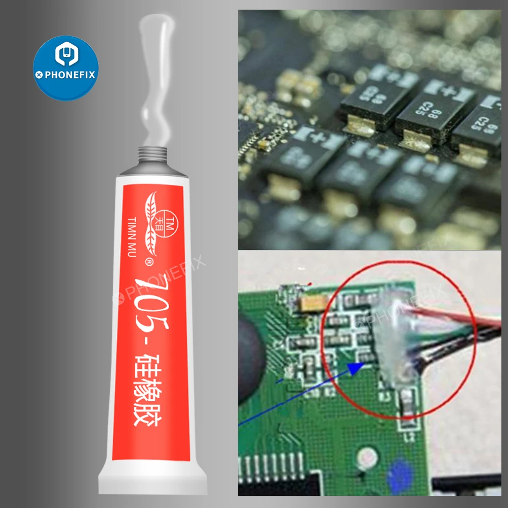 45g Electronic Sealant Silicone Industrial Adhesive Silicone Rubber Red White Black Transparent Sealing Glue 701/704/705/TM-441