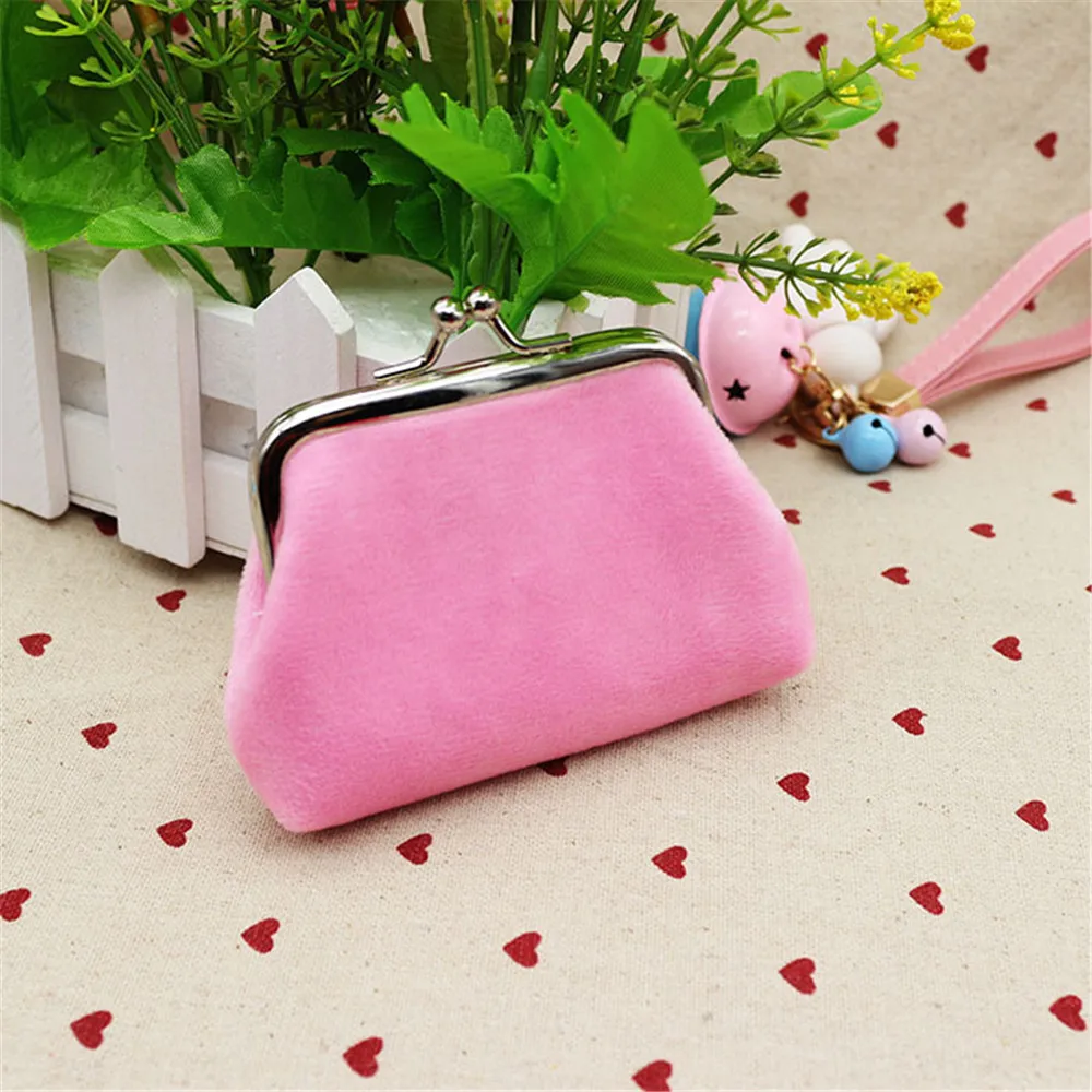 Tas uang dompet koin wanita dompet kecil warna permen dompet Clutch koin tas lipstik tas penyimpanan dompet Mini wanita