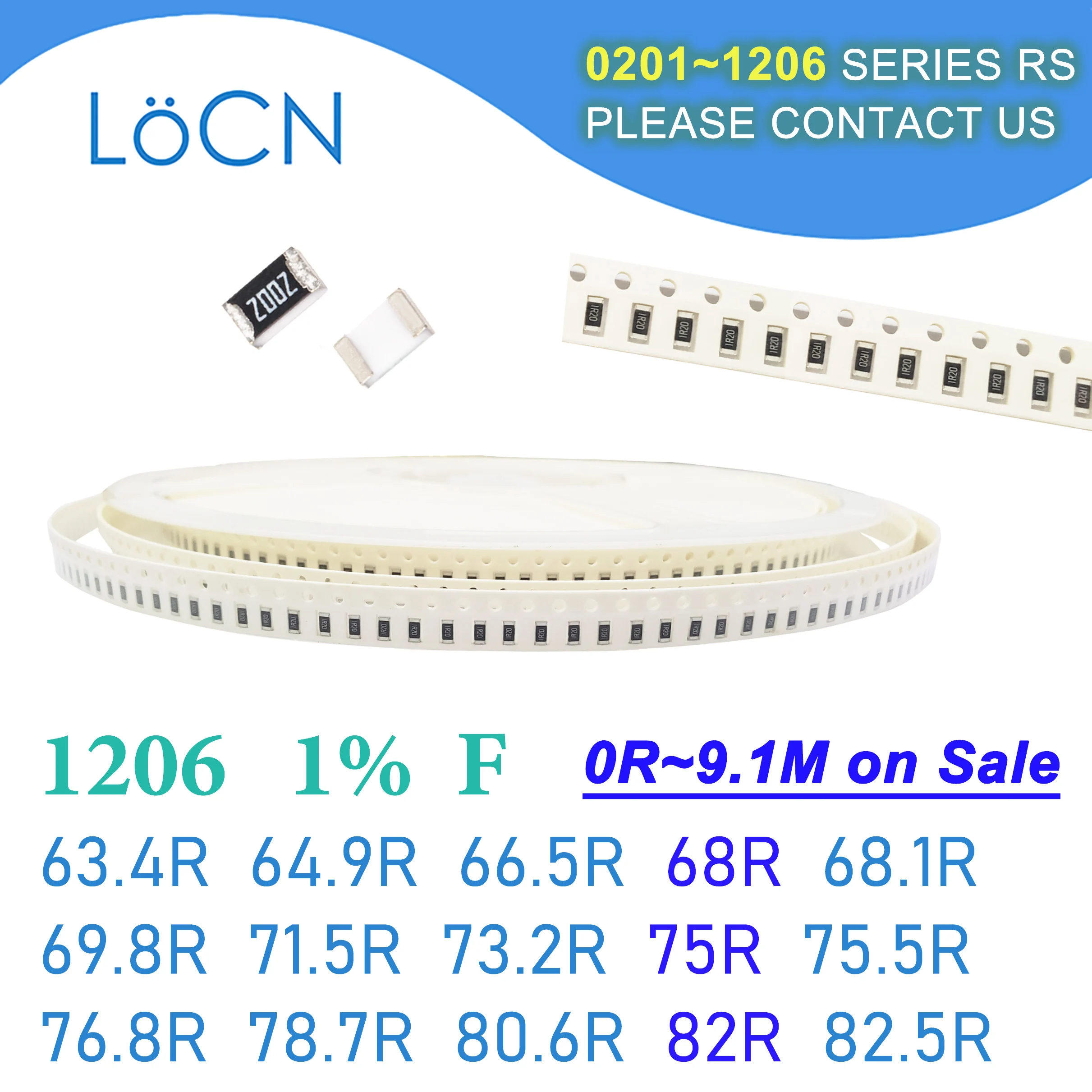 

1206 1% F 5000 шт SMD 63.4R 64.9R 66.5R 68R 69.1r 69.8R 71.5R 73.2R 75R 75.5R 76.8R 78.7R 80.6R 82.5R 3216 резистор Ом