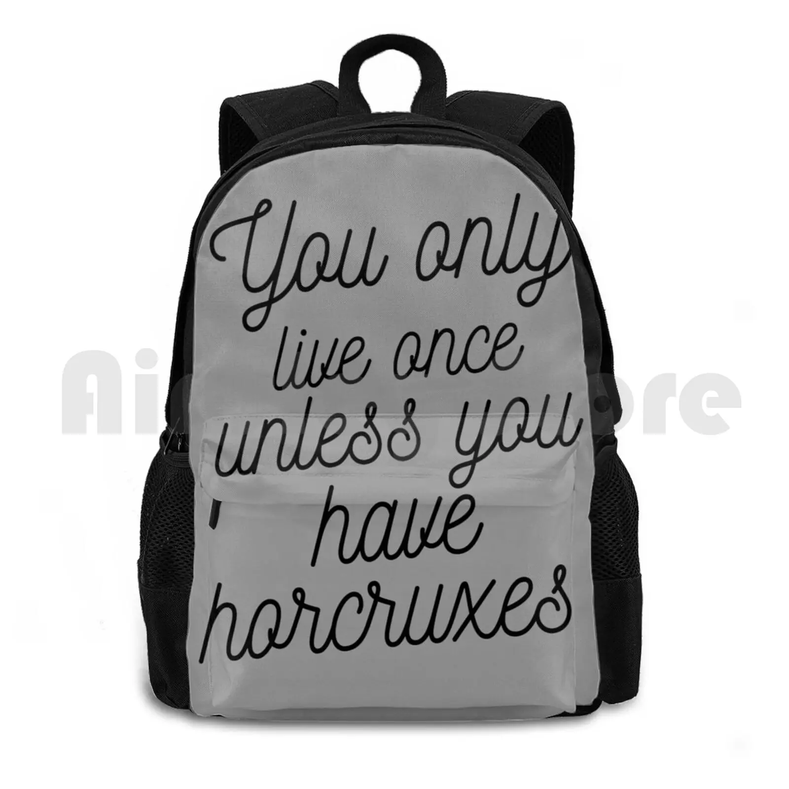 Mochila de caminhadas ao ar livre com citações, bonito, mágico, bonito, você só vive uma vez, equitação, escalada, saco de esportes, hidro, natal, legal