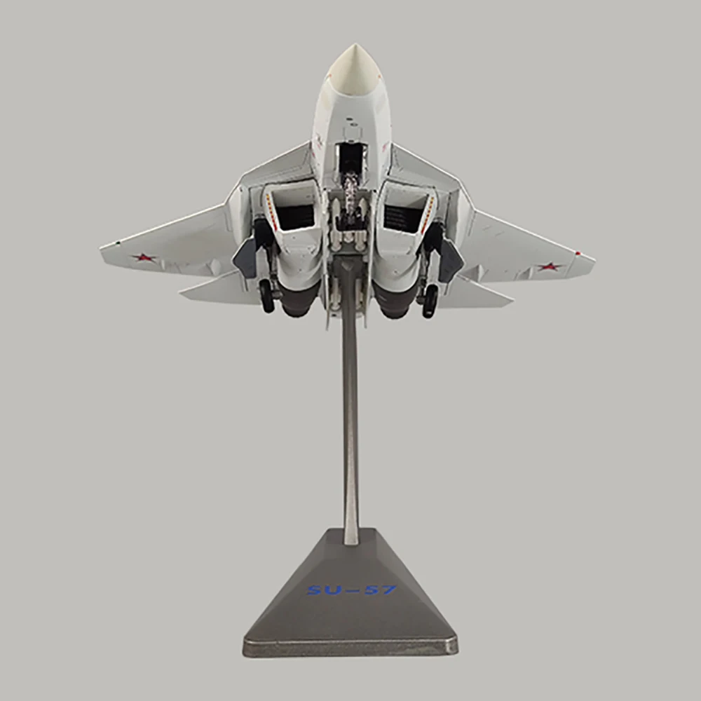 1/72 Scale Alloy Fighter T-50 Su57 Russian Air Force Aircraft Sukhoi Su-57 T50 Model Toy Children Gift for Collection Decoration