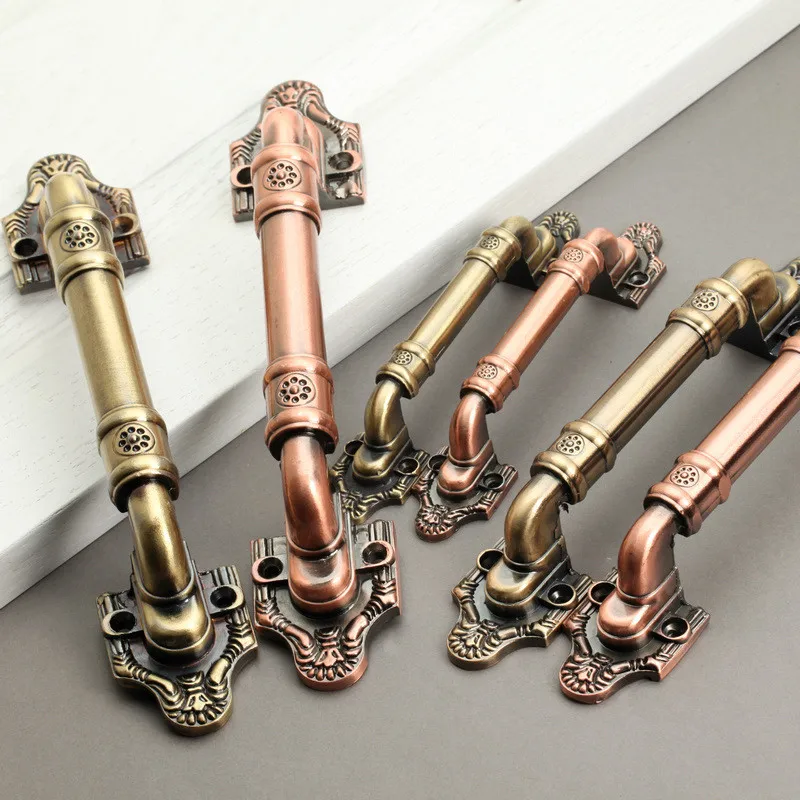 

An+ Vintage Door Handles Antique Knobs Bronze Handles for Kitchen Door Cabinets Cupboard Handles Furniture Hardware