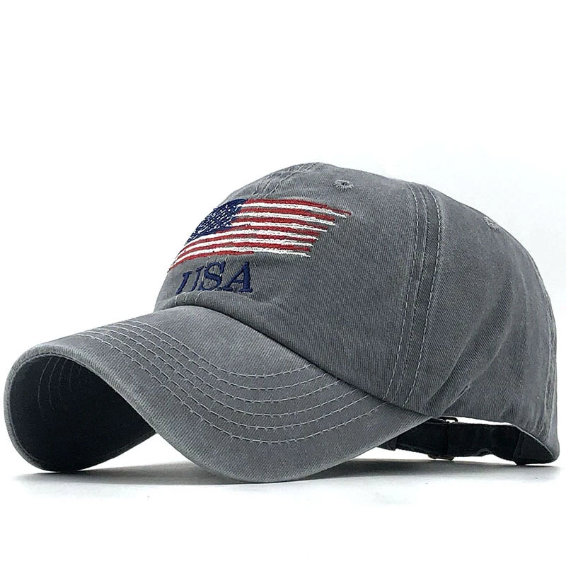 Wholsale Fashion USA Flag Camouflage Baseball Cap For Men Women Snapback Hat Army American Flag Bone Trucker High Quality Gorras