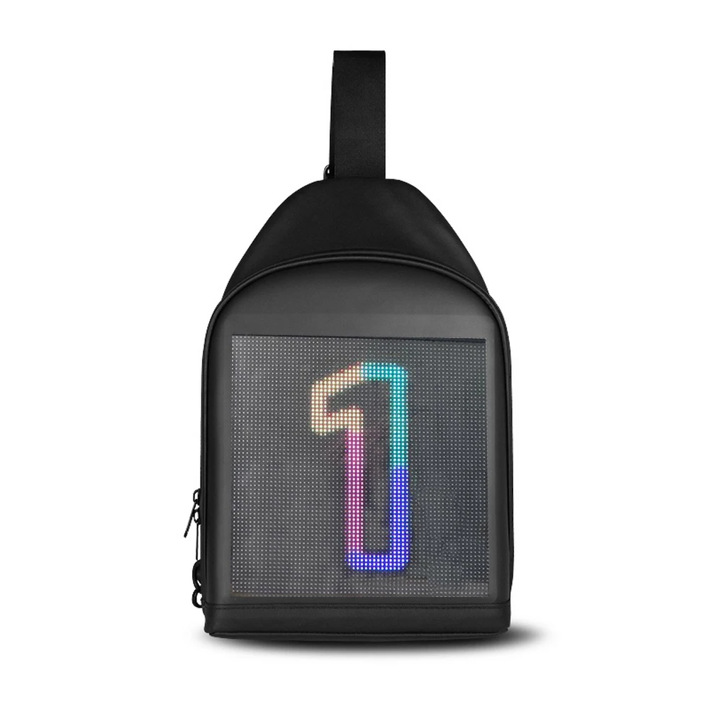 LED Display Screen Advertising Backpack Waterproof DIY Dynamic Backpack for Outdoor Walking Laptop Bag Wifi App Control