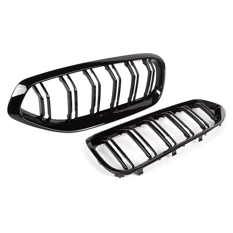 A Pair for BMW New Z4 G29 2020 2021 Dual Lines Front Kidney Grill Grilles Gloss Black Car Stying Racing Grills Car Accessories