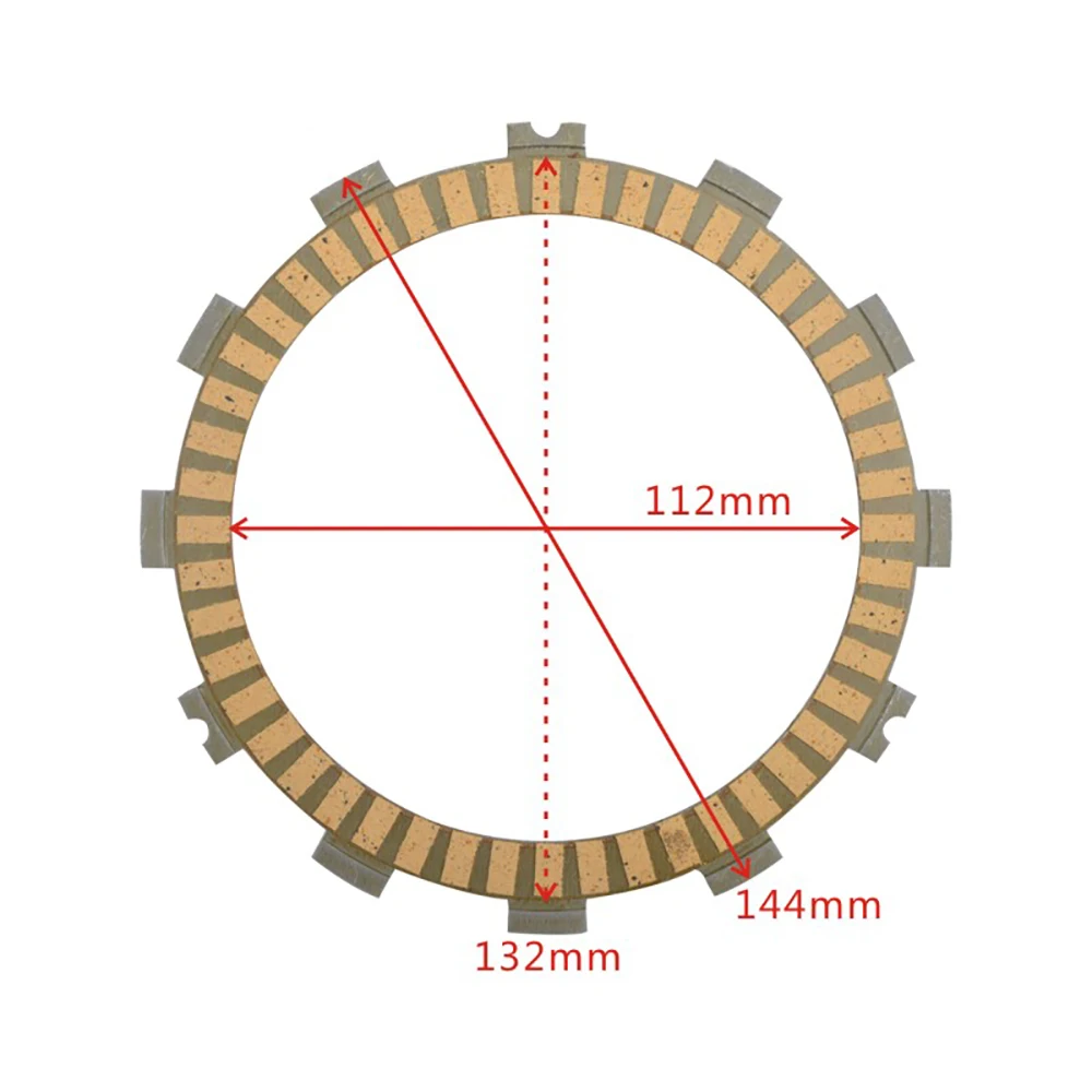 Clutch Plate Kit For KAWASAKI KX125 KX 125 KH500 KH 500 H1F Z200 KZ200A KZ200 KL250 KL250A KLR250 KL250A KL KLR 250 Z KZ 200