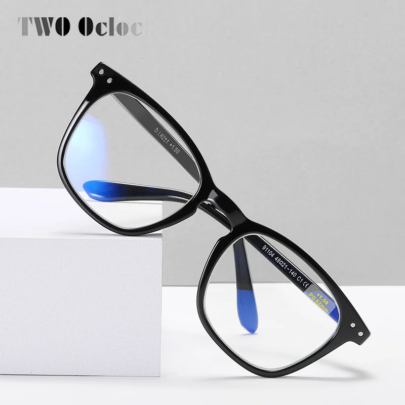 High Quality TR Reading Glasses Men Women's Grade Glasses Prescription Leopard Square Anti Blue Hyperopia Glasses Plus Eyepieces