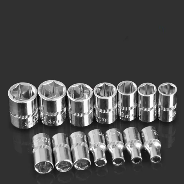 1PC 4MM 4.5MM 5MM 5.5MM 6MM 7MM 8MM 9MM 10MM 11MM 12MM 13MM 14MM 1/4" Klucz nasadowy z tuleją z podwójnym końcem Narzędzie ręczne
