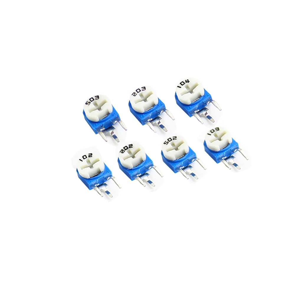 10PCS/LOT RM063 RM-063 100 200 500 1K 2K 5K 10K 20K 50K 100K 200K 500K 1M ohm Trimpot Trimmer Potentiometer Variable Resistor