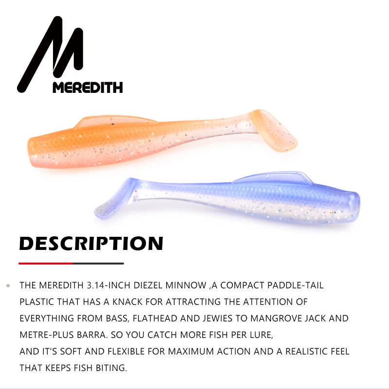 Meredith DieZel Minnow 80mm 5,9g – Wobbler de pesca - imagen 2