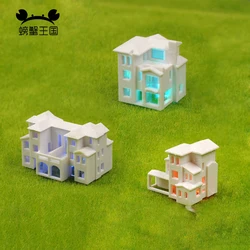 2pcs Miniature House Miniature City Scenery 1/500 1/800 HO scale Model Train OO Gauge Railway Accessories Model Building Diorama