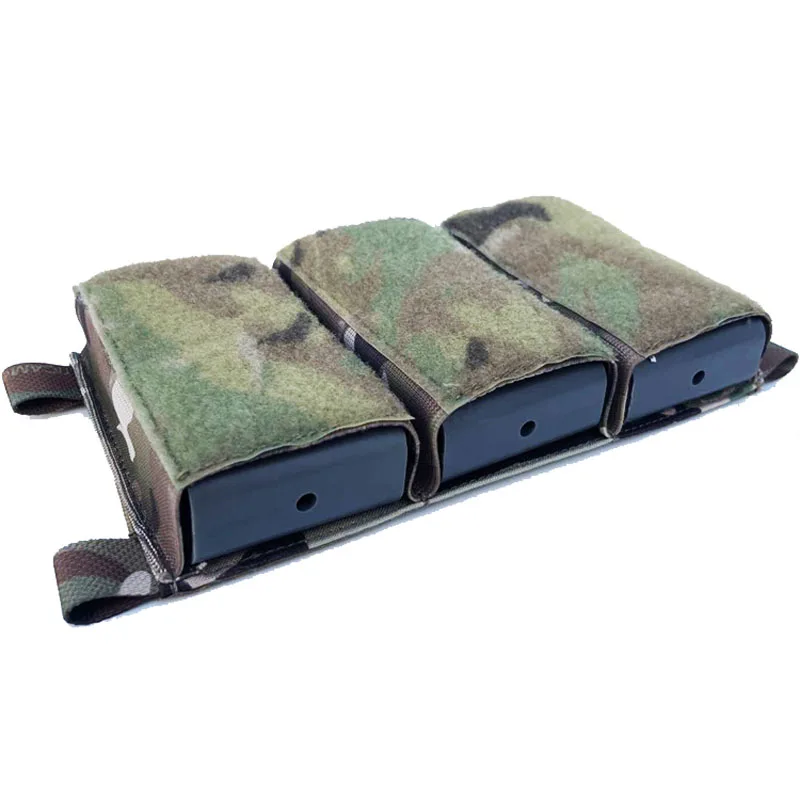 Porta cargadores triple 5,56mm para chaleco táctico elástico - imagen 4