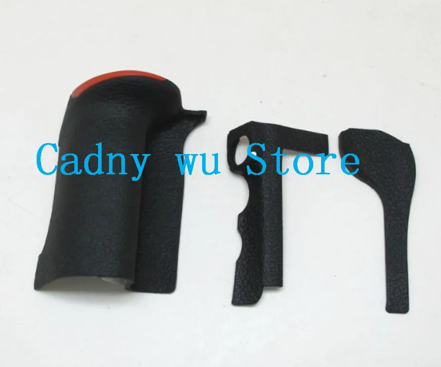 A Set of 3PCS New  Bady rubber (Grip+left side+thumb) repair parts For Nikon D500 SLR