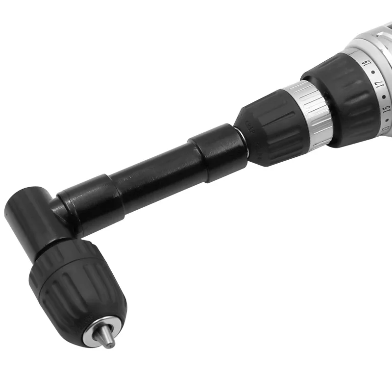 90 gradi Ad Angolo Retto trapano Elettrico Keyless mandrino a tre griffe angolo Trapano a Percussione Adattatore Ad Angolo Retto Bend Adattatore di Estensione