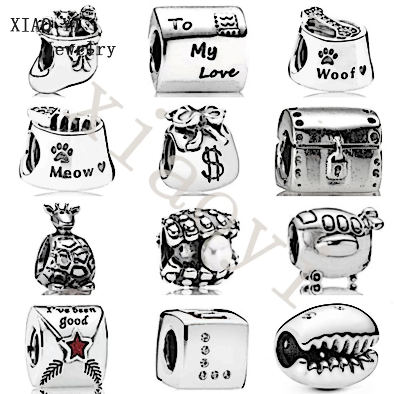 XIAOYI 2020 new S925 classic original treasure chest dog basin purse shell various choices high quality bracelet accessories