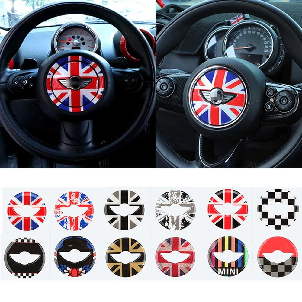 

Steering Wheel Center Panel 3D Dedicated Car Sticker Decal Cover Sticker case for MINI Cooper R55 R56 R60 R6 F54 F55 F56 F60