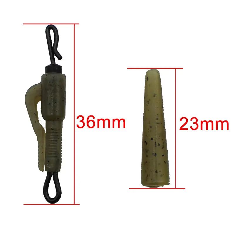 Hybird Clips de plomo con cola giratoria accesorio para aparejos carpa - imagen 2