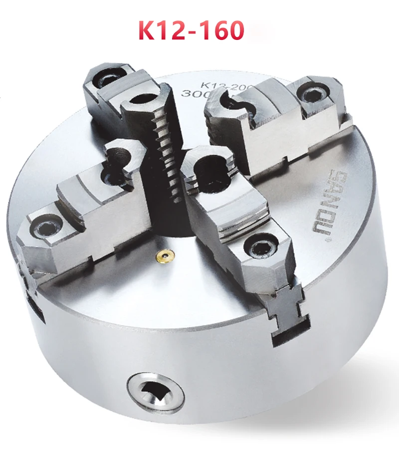 Self-Centering Chucks K12-160 Quenched Steel Small Lathe With 160mm Four Jaw Chucks