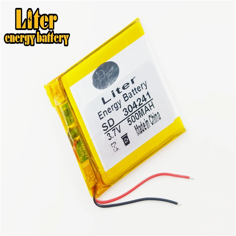 500MAH 304241  of polymer lithium battery for manufacturers