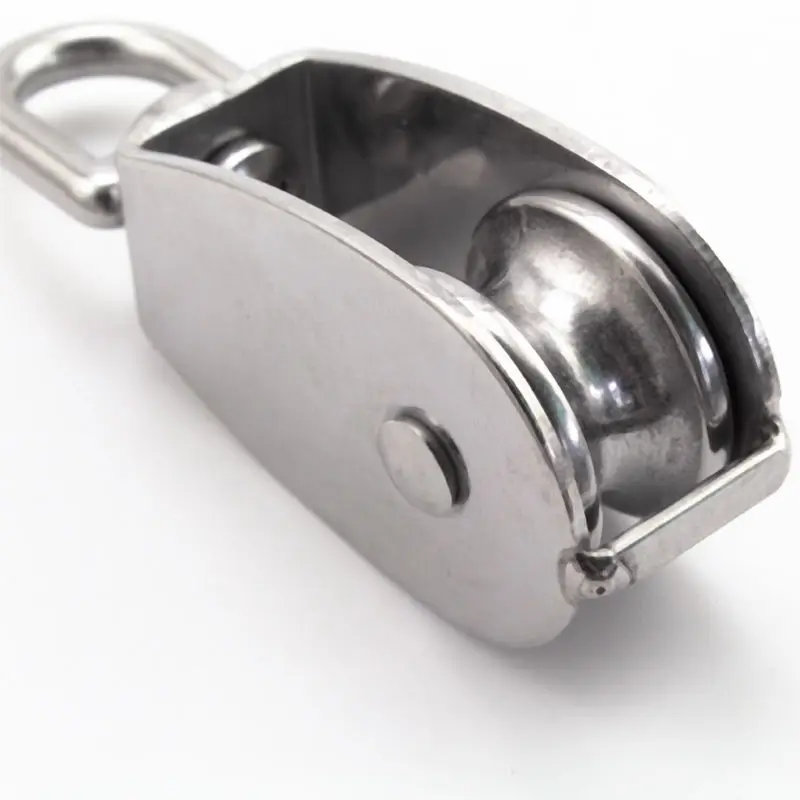

Stainless Steel Pulley M15/M20 M25 M32 M50 Single Wheel Swivel Lifting Rope Pulley Set Lifting Wheel Tools Crank Pulley