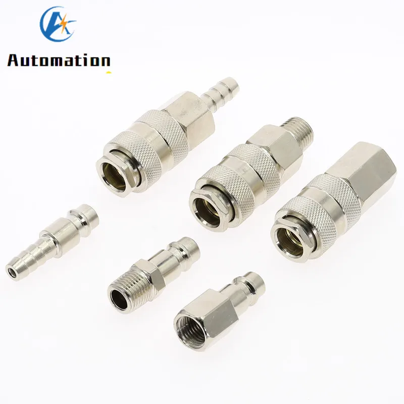 EU Type Quick Push In Connector Pneumatic Fitting High Pressure Coupler Coupling Work On Air compressor European standards