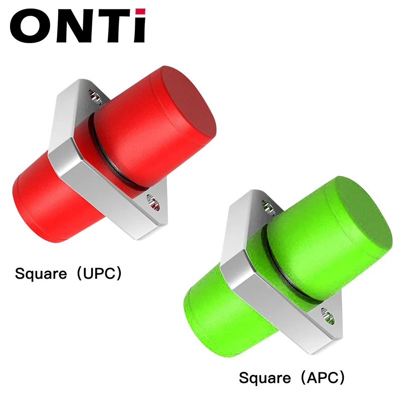 ONTi Type D Single Mode Fiber Coupler FC Circular Flange FC Connector FC UPC Small D Fiber Optic Adapter Square FC APC
