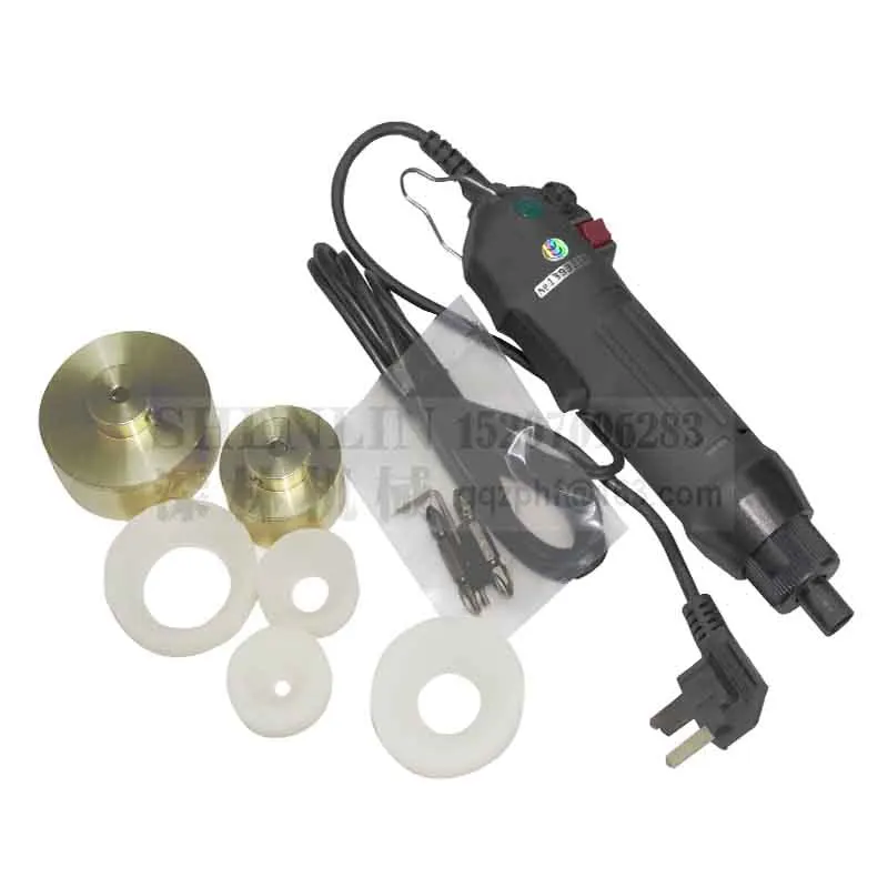 ماكينة السد الكهربائية مفك البراغي الأسود كابر 10-50 مللي متر أداة شد الغطاء 5-30 كجم/fcm ، زجاجة ختم الآلات SHENLIN