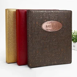 A4 PU leather leather binder menu design and production of customized high-end Insert menu, hotel restaurant price list