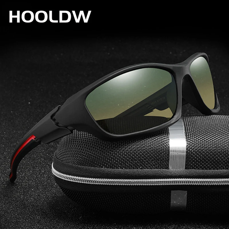 

HOOLDW Men Photochromic Polarized Sunglasses Night Vision Glasses Day Night Driving Anti-glare Goggle Sun glasses Eyewear Oculos