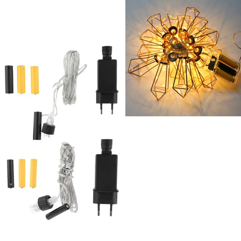 EU Plug AA AAA Battery Eliminator Replace 2x 3x AA AAA Battery Power Supply Cable for Radio Holiday LED Light Electric Toy