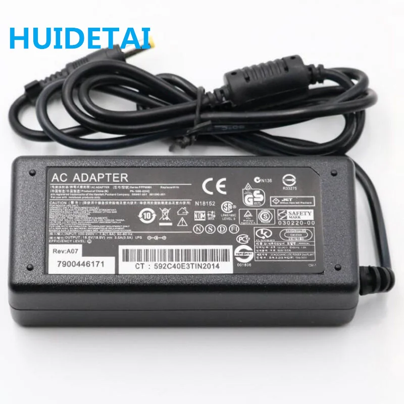 18.5v 3.5a 65w adaptador de alimentação ca para hp officejet h470 h450 h460 g14 impressora
