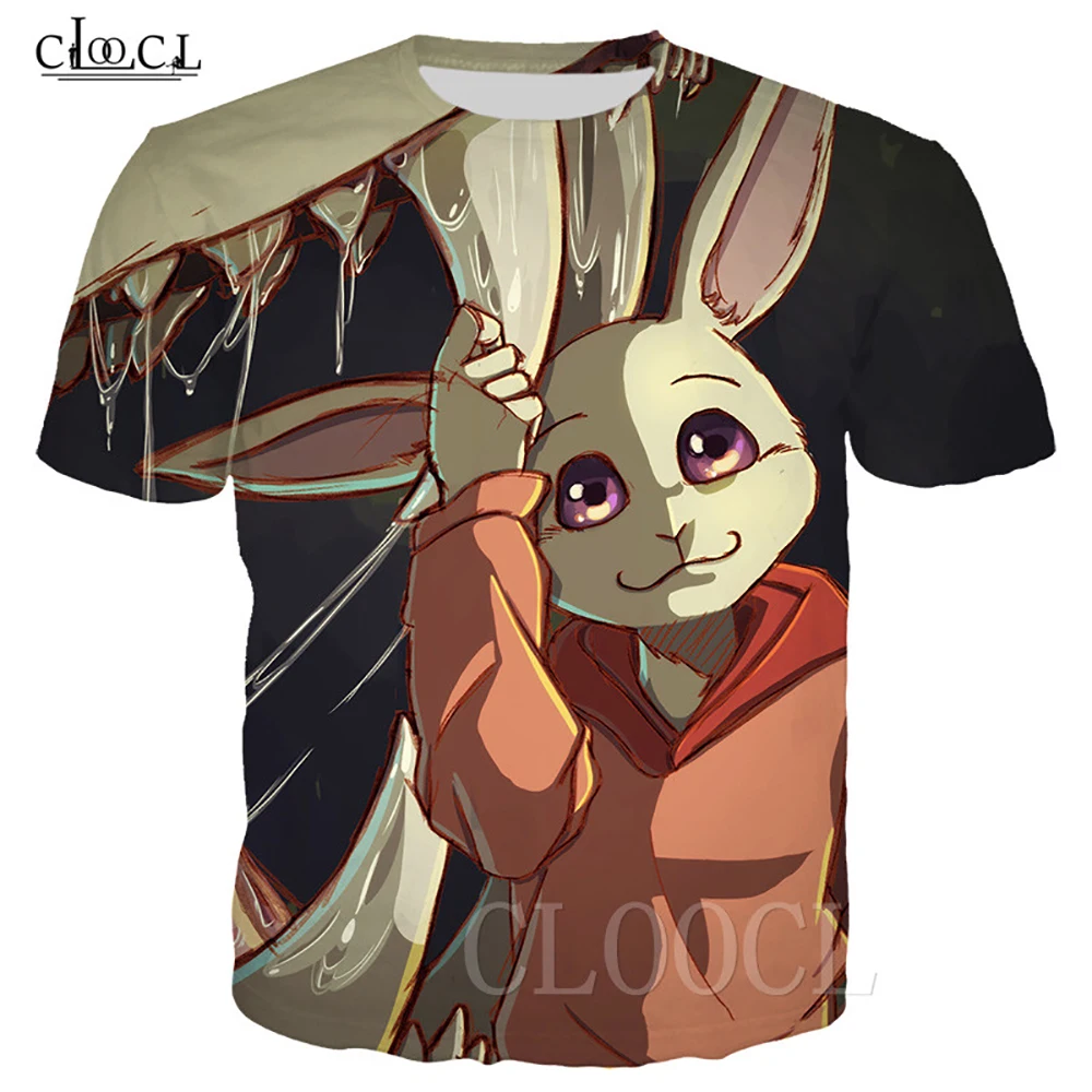 HX Cartoon Anime Men T-shirts Beastar 3D Printed Anime Clothing Women Short Sleeve Tees Casual Pullover Shirts S-7XL