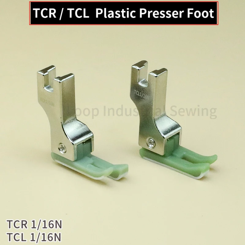 TCR  TCL RIGHT and Left plastics Compensating Presser Foot For Industrial Lockstitch  Sewing Machine 1 Needle Plastic Foot