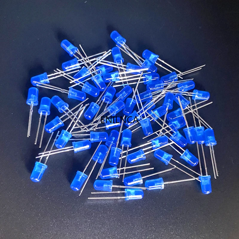 100pcs 5mm LED Diode 5 Mm Assorted Kit White Green Red Blue Yellow Orange Pink Purple Warm White DIY Light Emitting Diode