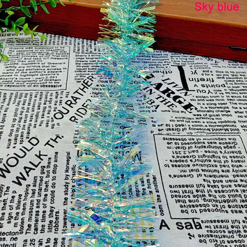 10Pcs Christmas Decoration Flower Strip 2M Color Bar Birthday Party Supplies Scene Decoration Kindergarten Layout Color Strips