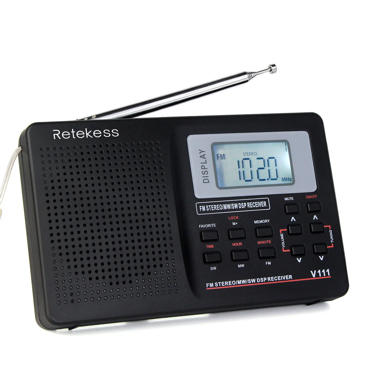 Portable Radio AM/FM Radio World Receiver Young And Old Radio Music Player Insert Card For Europe Asia and Australia