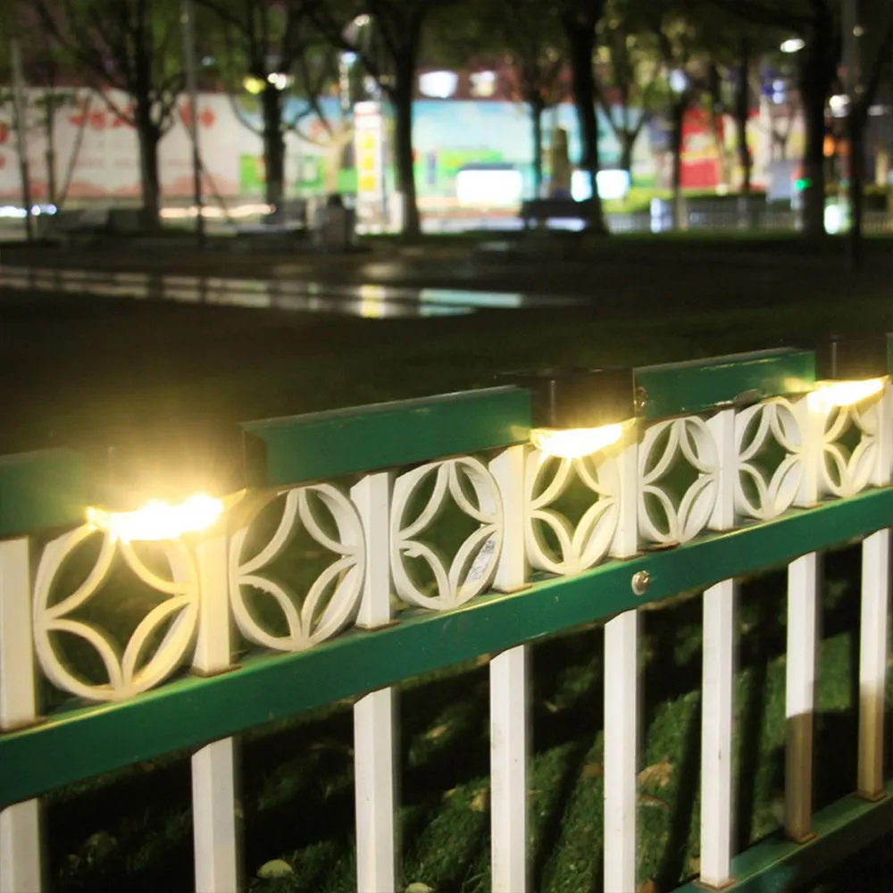 Luces solares para escaleras, lámpara LED impermeable para exteriores, decoración de Patio, jardín, valla, paisaje