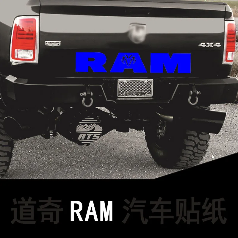 Car Accessories Car Goods For Dodge Ram Head 1500 2500 3500 Trunk Sticker Car Vinyl Decal Stickers Ram Personality Stickers