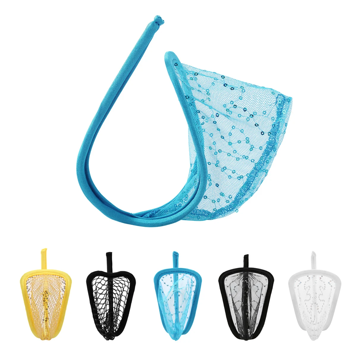 

ChicTry Sexy Male Mens Mini Lingerie Thongs Panties See Through Sheer Mesh Male Bulge Pouch C-String G-string Briefs Underwear
