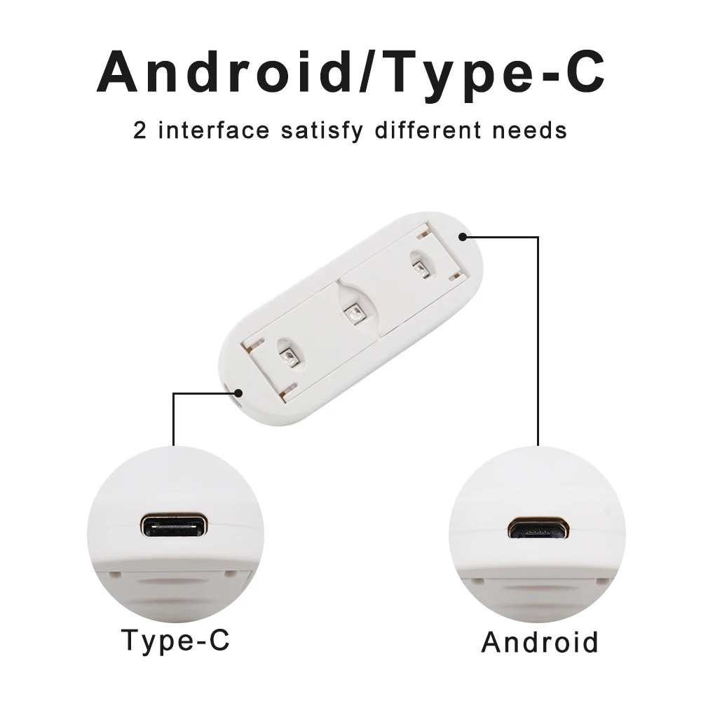 ポータブル紫外線LEDランプ,3.5 V,折りたたみ式,AndroidタイプCインターフェース付き,電話の画面用