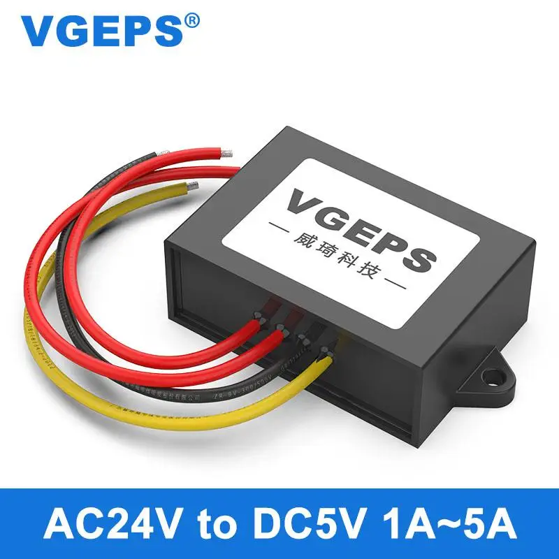 

Переменного тока 24V DC/DC 5V понижающий преобразователь AC14-28V для DC5V специальный источника питания модуль для контрольное оборудование