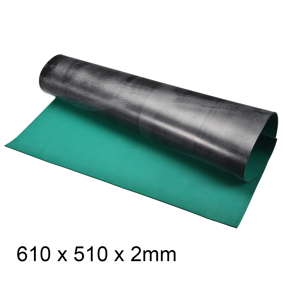 Uxcell Anti Static ESD Mat High Temperature Rubber Table Mat Green Black for Padding Desktops and Assembly Work Surfaces
