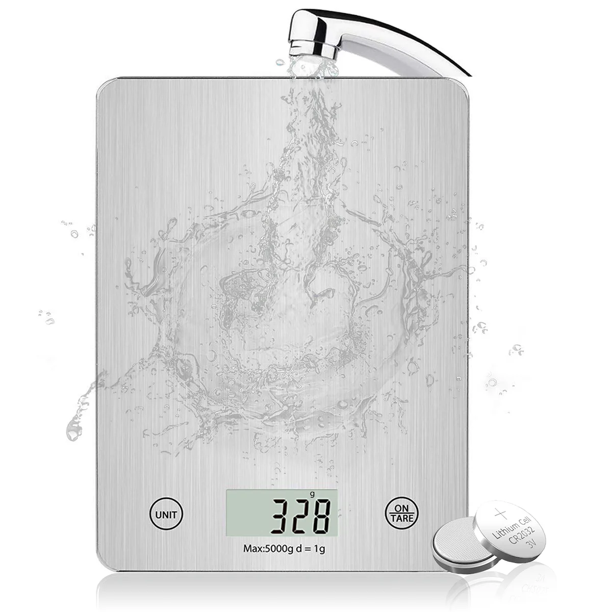 Ataller Multifunction Digital Kitchen Food Scale Perfect For Cooking Baking Waterproof Tempered Glass Measures in Grams Ounces