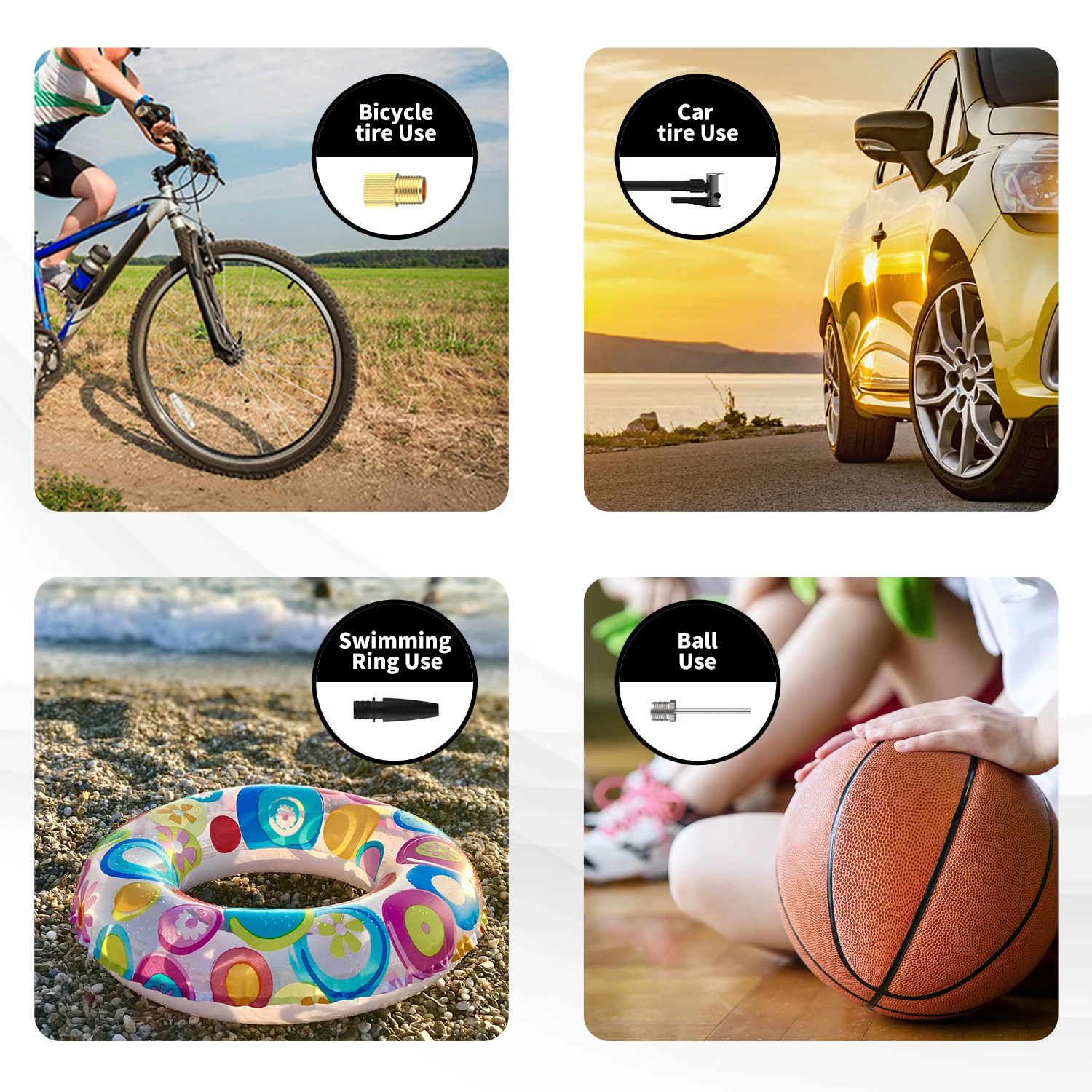 Воздушный компрессор THiEYE, беспроводной электрический насос с металлическим корпусом