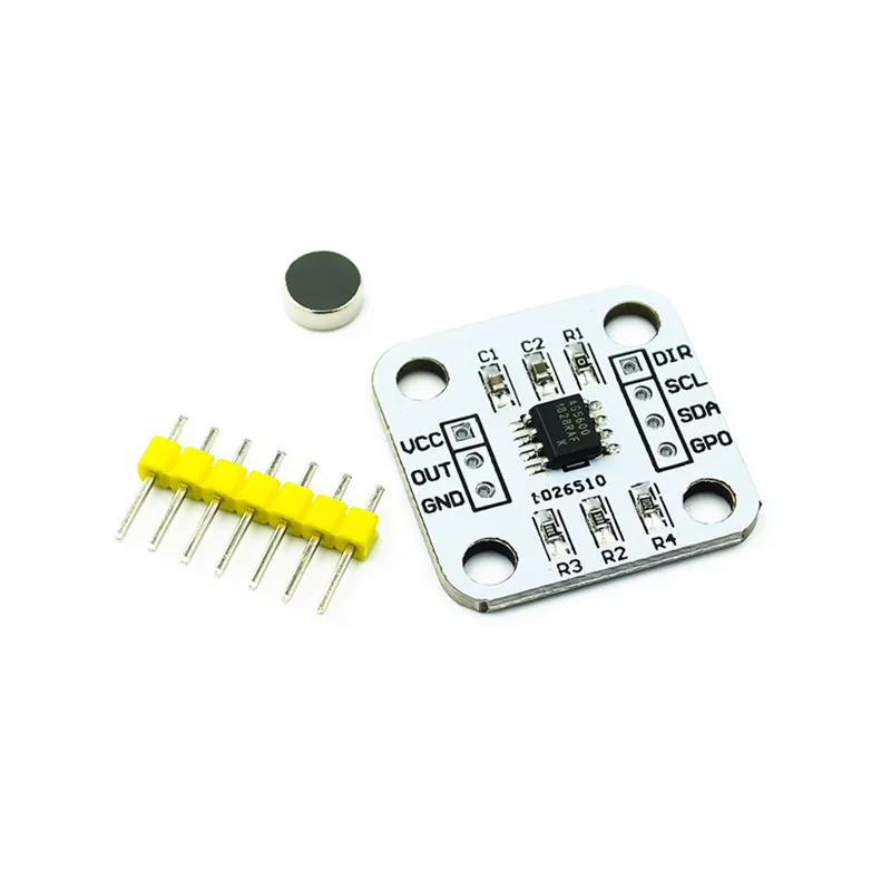 

AS5600 magnetic encoder magnetic induction angle measurement sensor module 12bit high precision