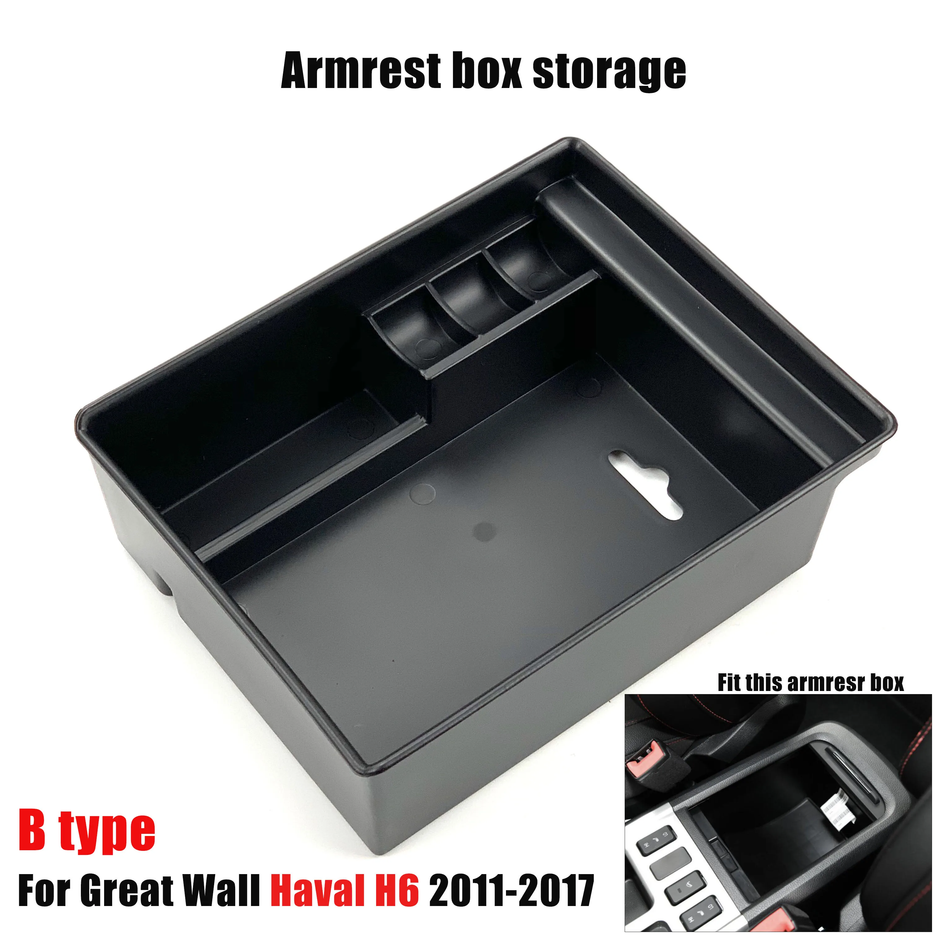 Automobile Armrest Storage Box For Great Wall Haval H2 H6 H7 H7L H9 Center Console Container Storage Organizer car Accessories