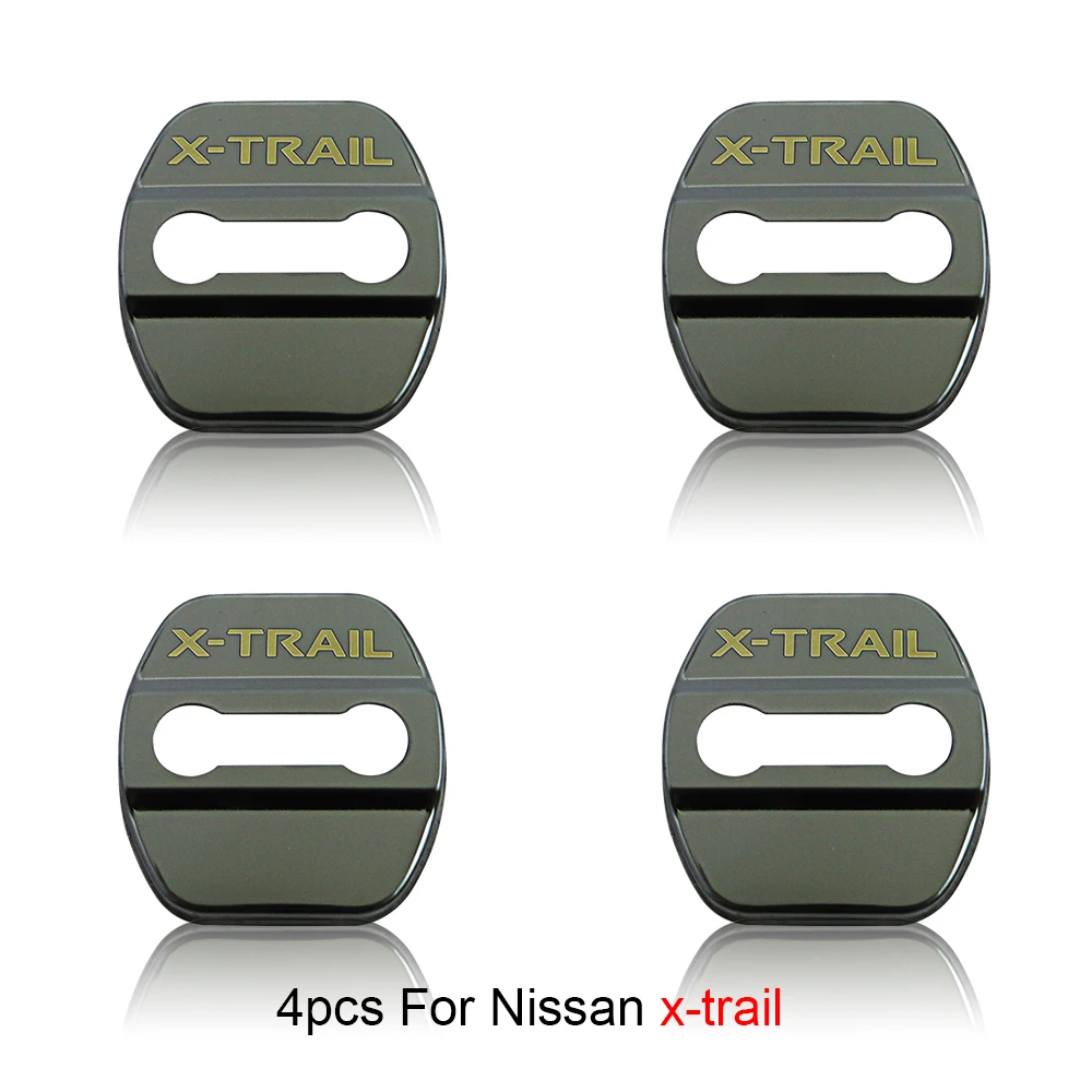 4pcs 3D stainless steel Car door protection cover Car sticker for nissan x trail t30 t31 t32 X-TRAIL Car sticker car accessories