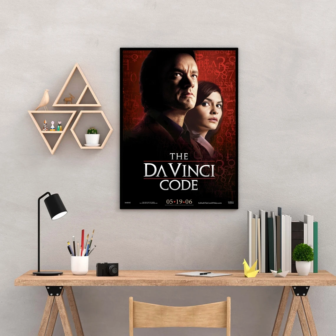 The Da Vinci Code Movie Poster Canvas Art Print Home Decoration Wall Painting ( No Frame )